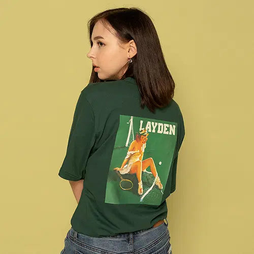[BUNJANG] RAIDEN Tennis Pinup S/S Tee - Green (M) / [새상품] 레이든 티셔츠 M사이즈 TENNIS PINUP S/S TEE-GREEN