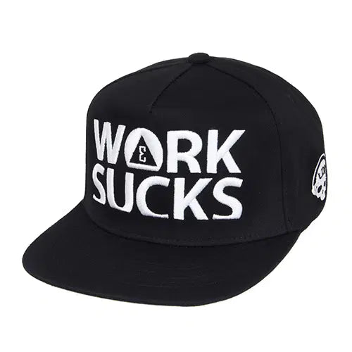 [BUNJANG] RAIDEN WORK SUCKS SNAPBACK - BLACK / [새상품] 레이든 모자 WORK SUCKS SNAPBACK-BLACK