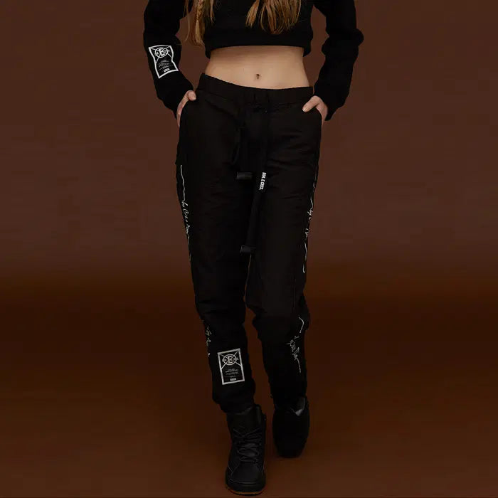 [BUNJANG] Dim E Cres Side Logo Jogger Pants - Black (FREE Size) / [새상품] 딤에크레스 긴바지 FREE사이즈 SIDE LOGO JOGGER PANTS_BLACK