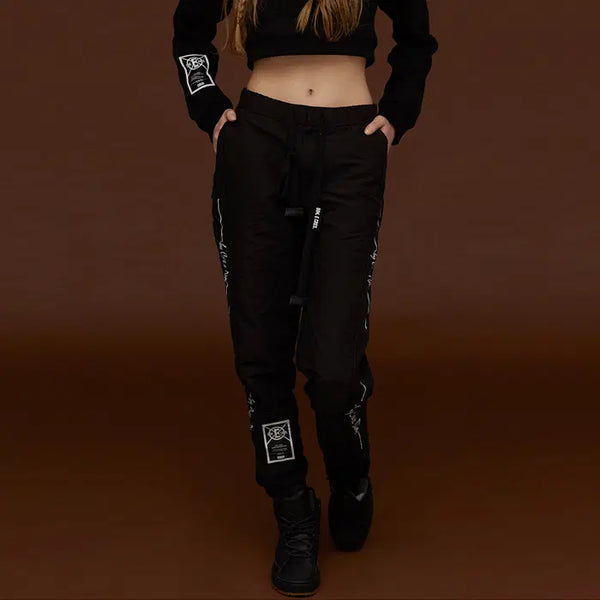 [BUNJANG] Dim E Cres Side Logo Jogger Pants - Black (FREE Size) / [새상품] 딤에크레스 긴바지 FREE사이즈 SIDE LOGO JOGGER PANTS_BLACK