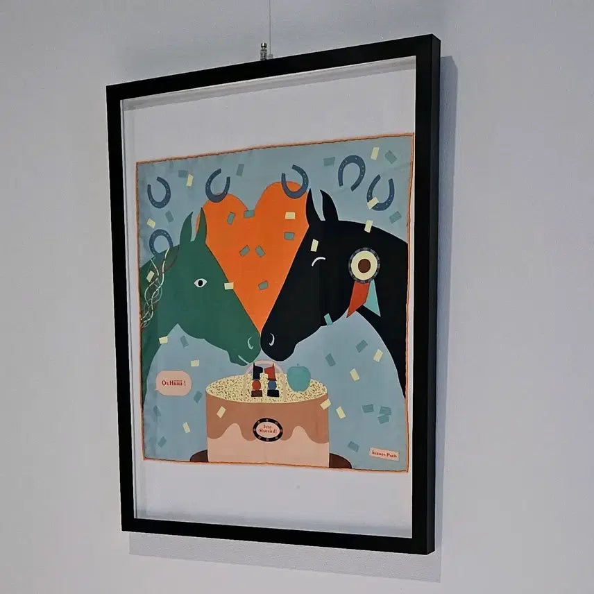 [BUNJANG] Hermès Gavroche Silk Scarf 'Just Married' 45cm / 에르메스 스카프 가브로쉬 just married 45