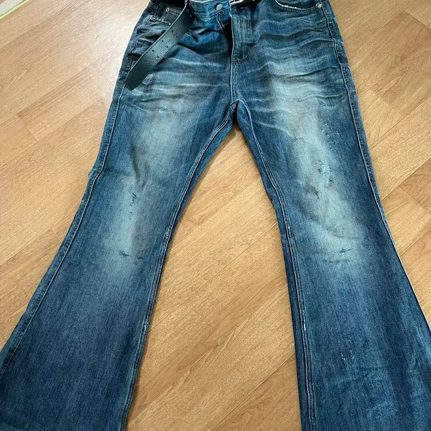 [BUNJANG] Under My Car Oil Flare Pants / [1]언더마이카 오일플레어