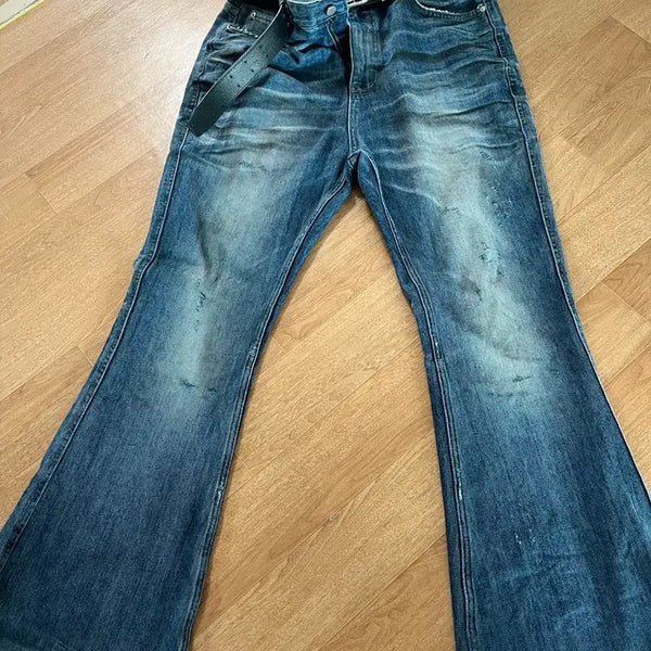 [BUNJANG] Under My Car Oil Flare Pants / [1]언더마이카 오일플레어