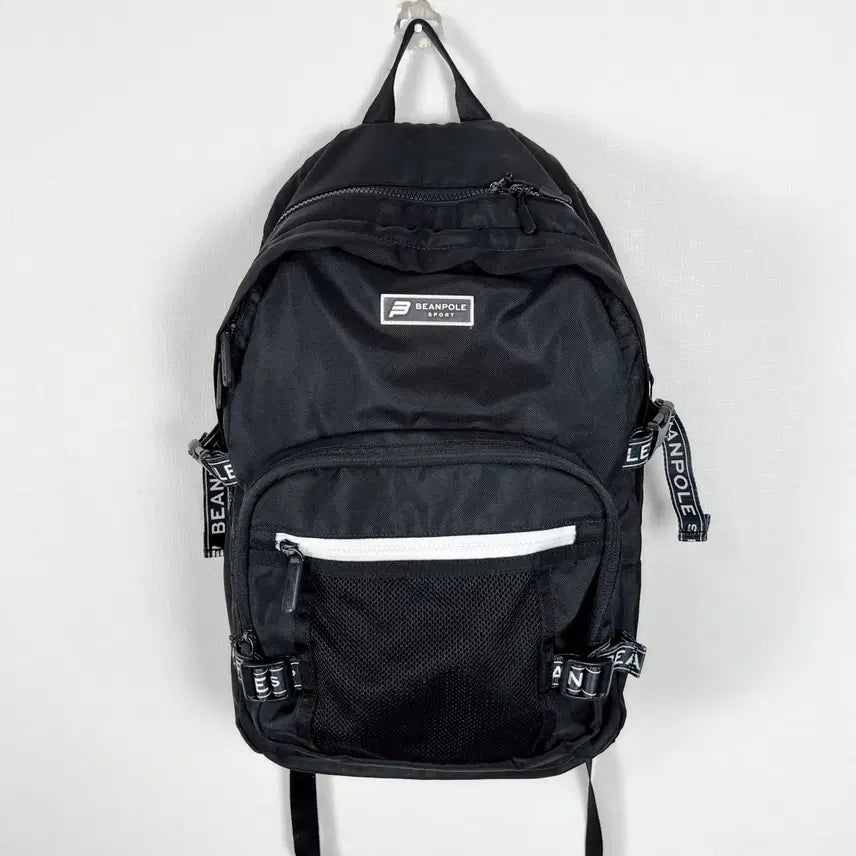 [BUNJANG] Beanpole Unisex Backpack Black 'Raden Vintage' / 빈폴 공용 백팩 블랙 책가방 라덴 빈티지