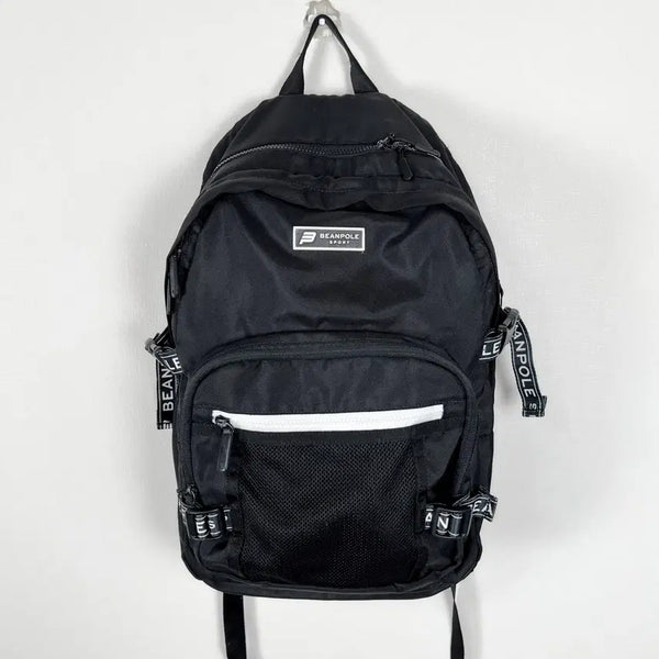 [BUNJANG] Beanpole Unisex Backpack Black 'Raden Vintage' / 빈폴 공용 백팩 블랙 책가방 라덴 빈티지