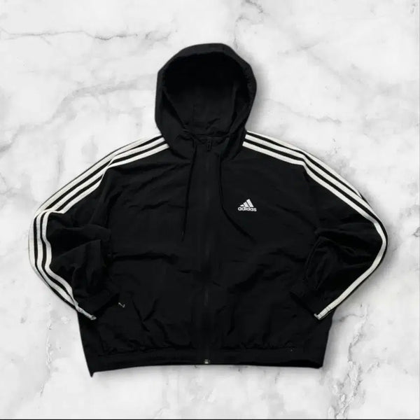 [BUNJANG] Adidas Women's Big Logo Windbreaker Jacket / 아디다스 여자 빅로고 바람막이90