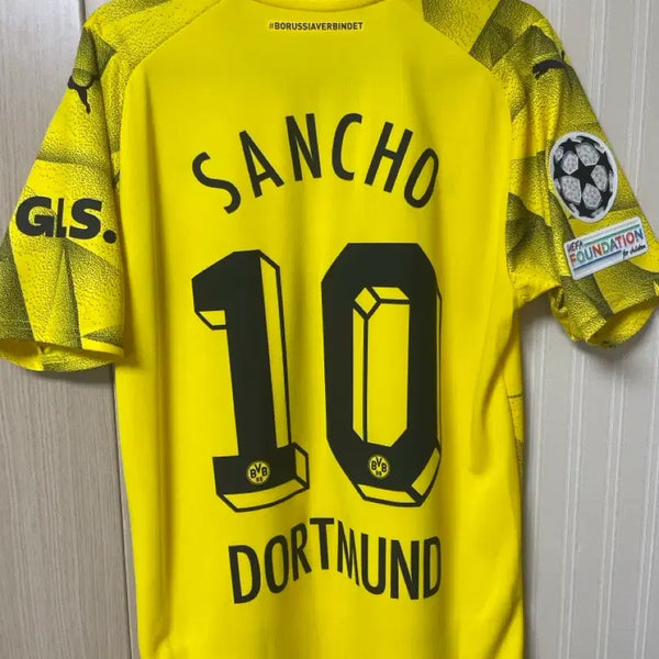 [BUNJANG] Borussia Dortmund 23-24 Champions League Sancho Full Kit Jersey / 도르트문트 23-24 챔스 풀마킹 산초 유니폼