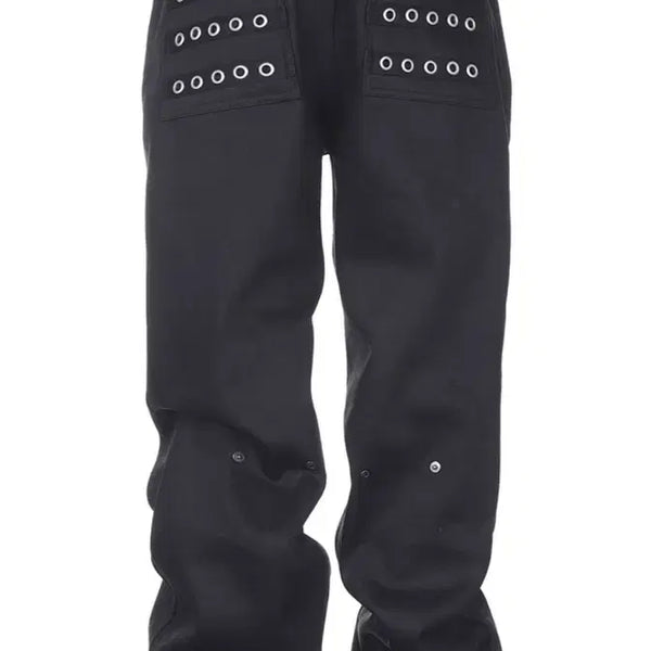 [BUNJANG] Eyelet Button Black Jeans / [새제품] Eyelet Button Black Jeans (1) 아일렛 버튼 블랙진
