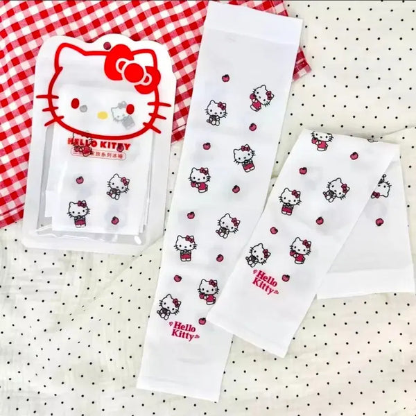 [BUNJANG] Sanrio Hello Kitty Pattern Cooling Arm Sleeves (White) / (예약배송)수입 정품 성인 여성 산리오 화이트 헬로키티 패턴 쿨토시 팔토시