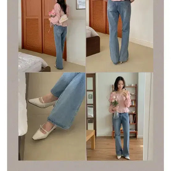 [BUNJANG] Bootcut Light Wash Jeans / 부츠컷 연청 바지