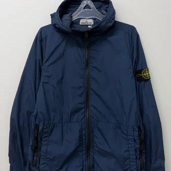 [BUNJANG] Stone Island Windbreaker Navy M / 스톤아일랜드 바람막이 네이비 M사이즈
