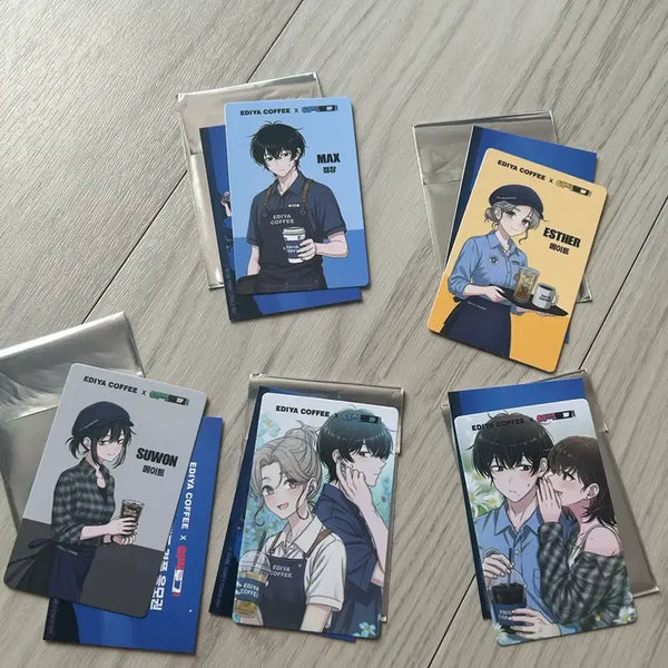 [BUNJANG] Ediya Re-Login Photocard Set (5 Types) / 이디야 이직로그 포카 5종