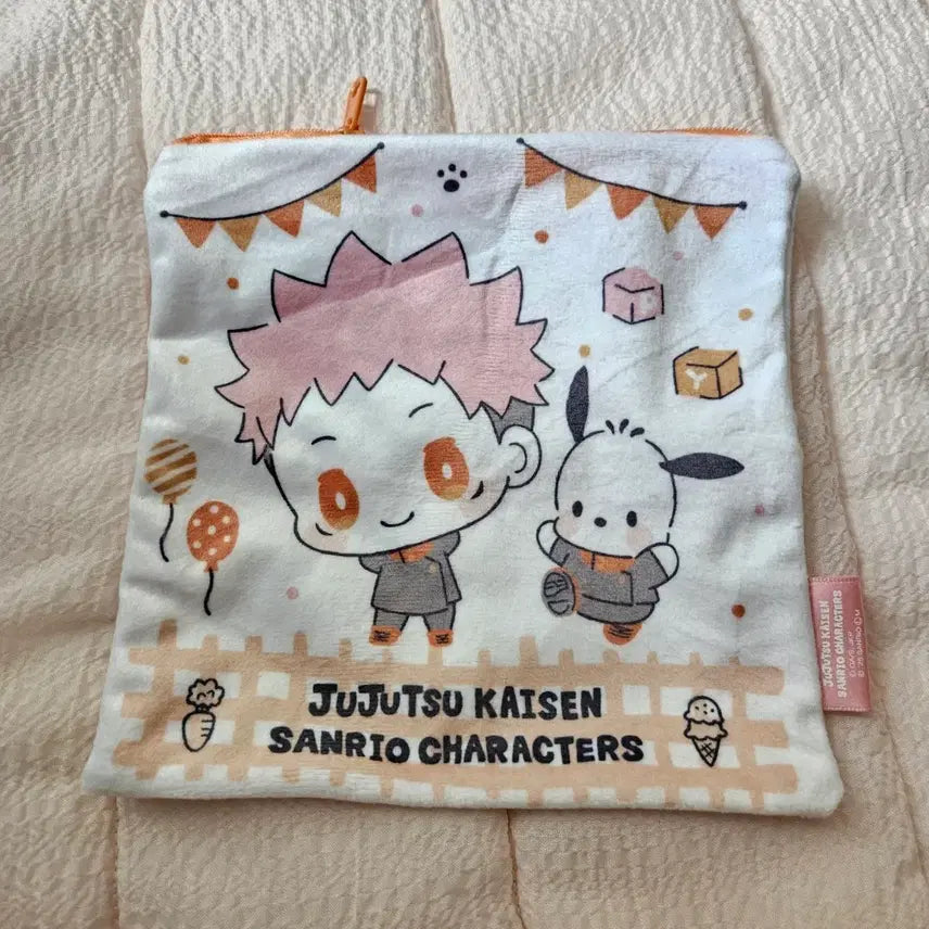 [BUNJANG] Jujutsu Kaisen x Sanrio Collaboration Pouch / 주술회전 산리오 콜라보 파우치 이타도리 유지&포차코