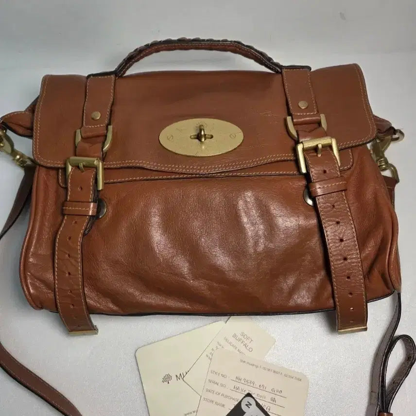 [BUNJANG] Mulberry Alexa Soft Buffalo Tote Bag Brown / 멀버리 알렉사 소프트 버팔로 토트백 브라운