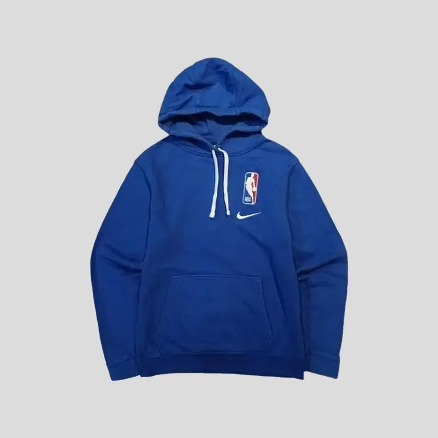 [BUNJANG] Nike x NBA Pigment Blue Cotton Hoodie / 나이키 X NBA 엔비에이 피그먼트 블루 로고자수 코튼 후드 티셔츠 L