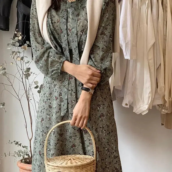 [BUNJANG] Oui Flower Pattern Long Dress / oui(우위) 플라워패턴 롱원피스