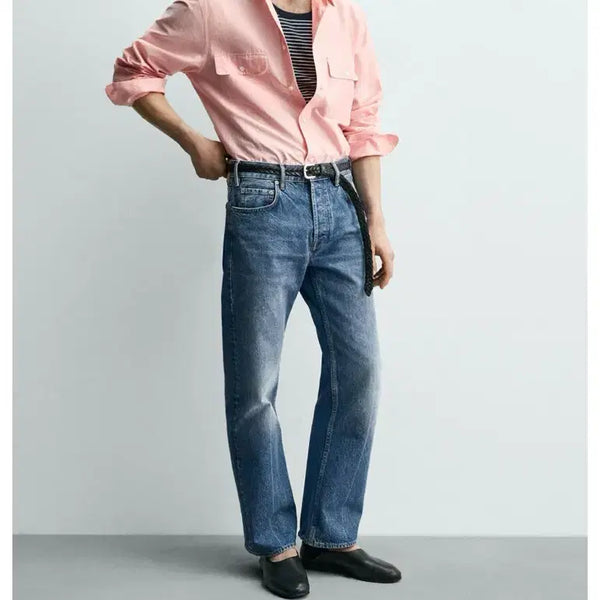 [BUNJANG] ZARA x Aaron Levine Bootcut Denim Jeans Blue Size 29 / (새상품) 자라 x 아론 레빈 부츠컷 데님 블루 29