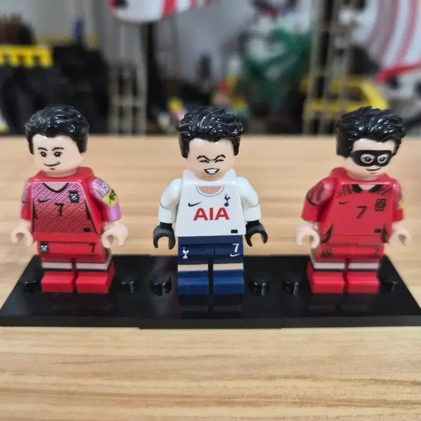 [BUNJANG] Custom LEGO Son Heung-min 3-Type Set (Genuine Bricks) / 정품 레고 커스텀 손흥민 3종