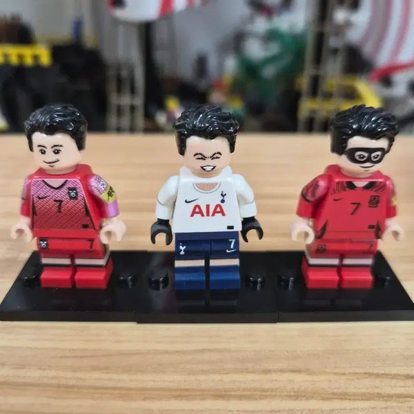 [BUNJANG] Custom LEGO Son Heung-min 3-Type Set (Genuine Bricks) / 정품 레고 커스텀 손흥민 3종