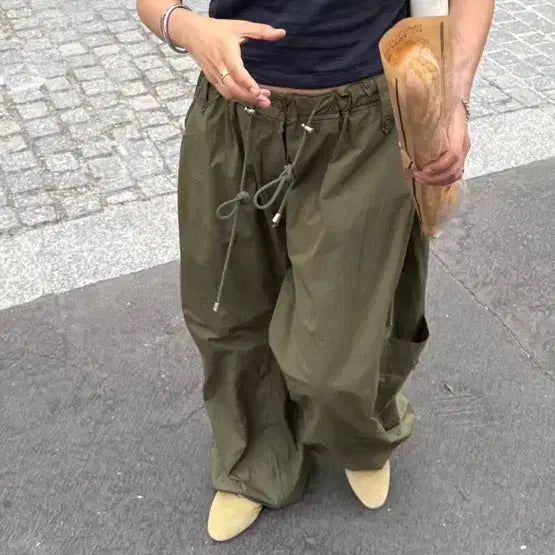 [BUNJANG] Ethos POT Jogger Pants Khaki / 에토스 팟조거 POT JOGGER PANTS