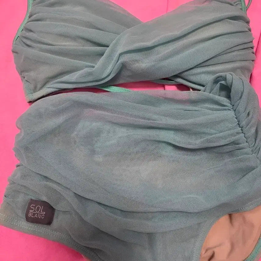 [BUNJANG] Sol Blanc Mint Green T-shirt / 솔블랑