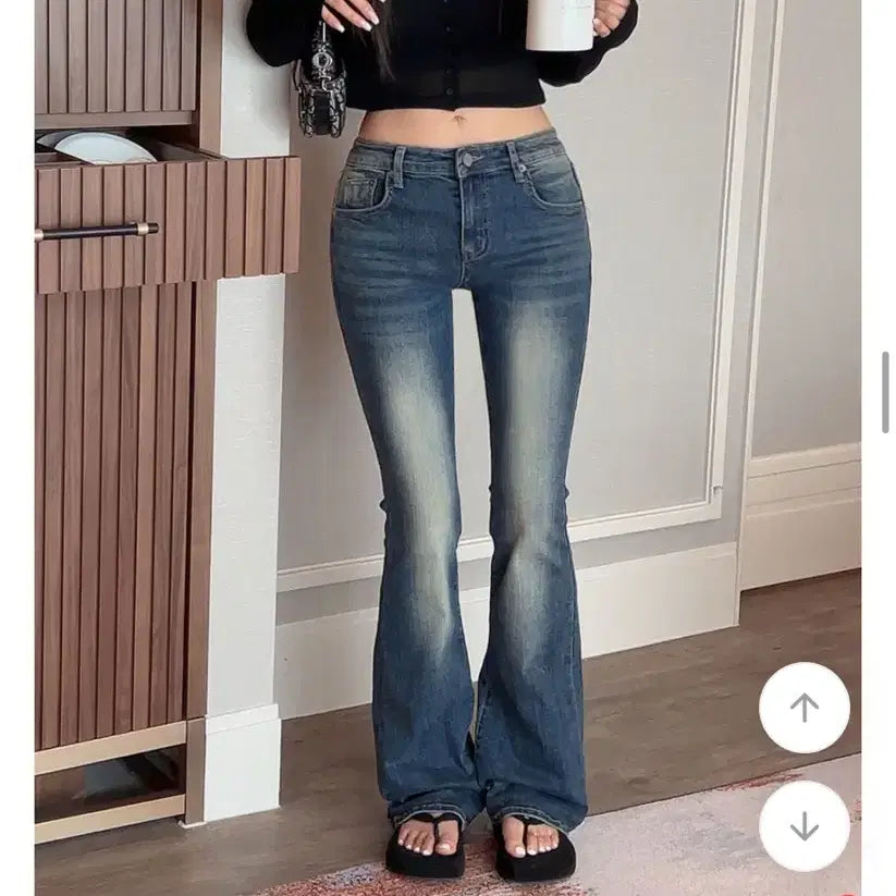 [BUNJANG] HIFINATIC Delphy Washing Low Bootcut Pants / (무배)히프나틱 델피 워싱 로우 부츠컷팬츠