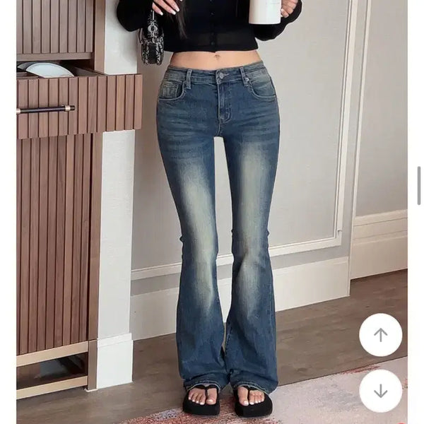 [BUNJANG] HIFINATIC Delphy Washing Low Bootcut Pants / (무배)히프나틱 델피 워싱 로우 부츠컷팬츠