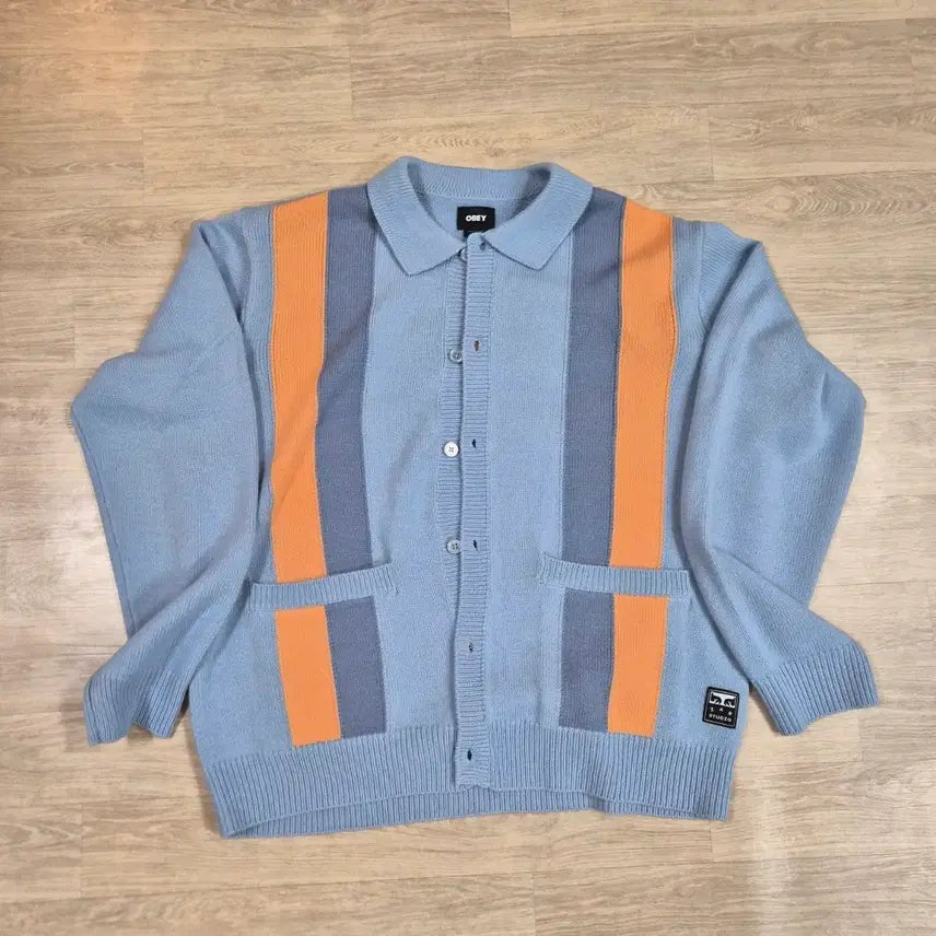 [BUNJANG] iab studio x Obei Cardigan Blue L / 아이앱x오베이 가디건 L 블루