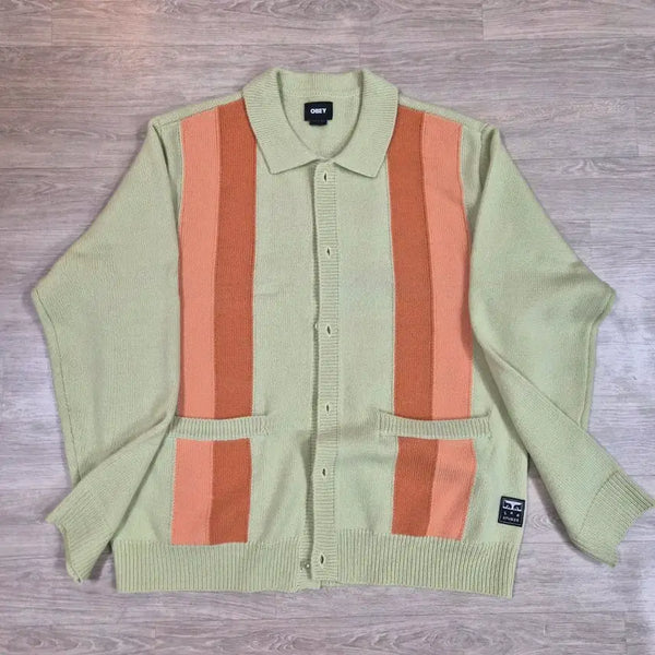 [BUNJANG] IAB STUDIO x OBEY Cardigan Yellow / 아이앱x오베이 가디건 L 옐로우