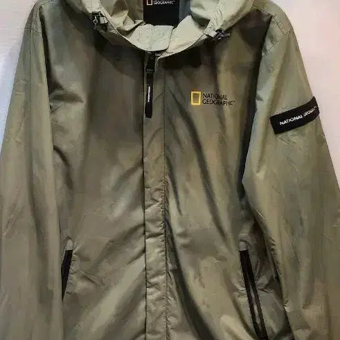 [BUNJANG] National Geographic Windbreaker Jacket Khaki M / 내셔널지오그래픽 바람막이 M