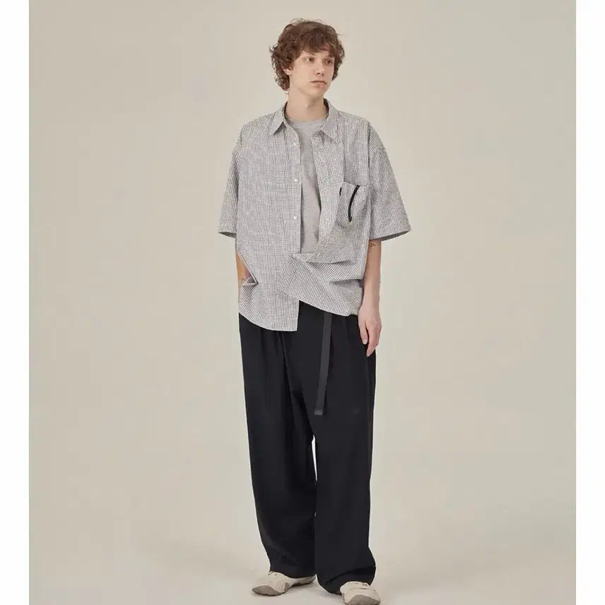 [BUNJANG] Moif SS26 Wide Function Slacks Black / 모이프[SS26] WIDE FUNCTION SLACKS / BLACK