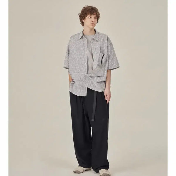 [BUNJANG] Moif SS26 Wide Function Slacks Black / 모이프[SS26] WIDE FUNCTION SLACKS / BLACK