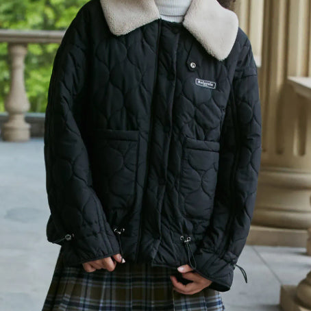 [BUNJANG] Rolarola Detachable Quilting Jacket Black (JP-21502) / 로라로라 rolarola 퀄팅 자켓 (JP-21502) DETACHABLE QUILTING JACKET BLACK