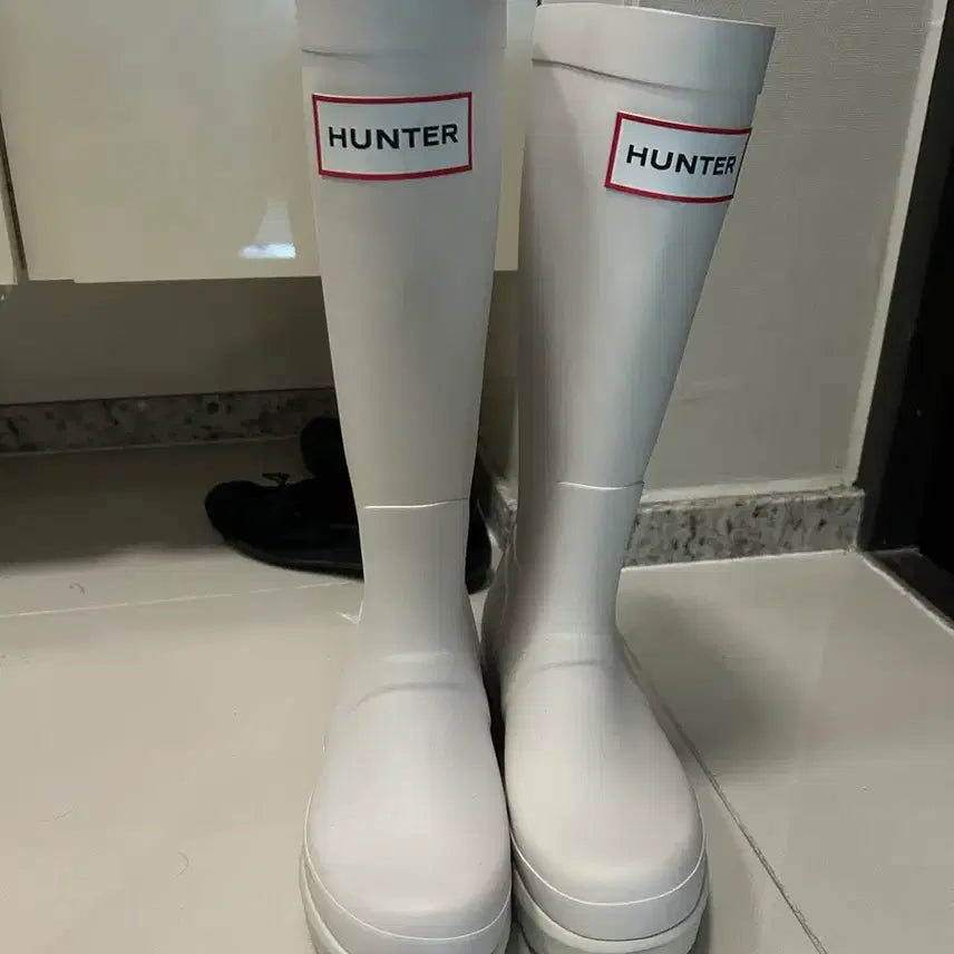 [BUNJANG] Hunter Original Tall Rain Boots White / 헌터 오리지널 톨 레인부츠 화이트