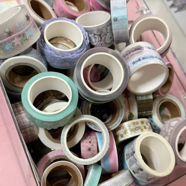 [BUNJANG] Mixed Deco Tape, Die-cut, Kiss-cut Stickers Bundle - Various Artists / [다꾸 처분] 통마테, 다이컷, 키스컷 처분합니다 (웨이투페치, 해플샵 etc..)