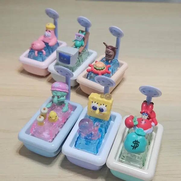 [BUNJANG] SpongeBob Bath Keycap Keyring / 스펀지밥 목욕 키캡 키링