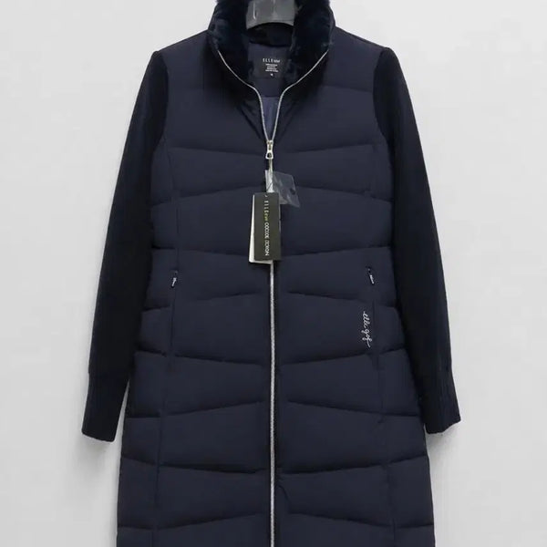 [BUNJANG] Elle Golf Genuine Rabbit Fur Goose Down Padded Coat Jumper / (새상품) 엘르 골프 정품 토끼털fur 구스다운 패딩 코트 점퍼