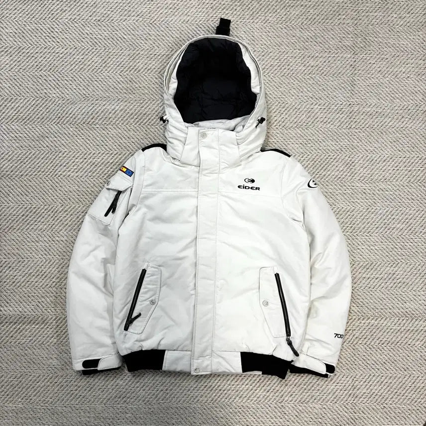 [BUNJANG] Eider White Stucky Down Jacket Padding M / 아이더 화이트 스투키 다운 자켓 패딩 M
