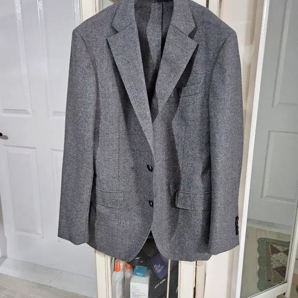 [BUNJANG] Men's Grey 100% Wool Suit Jacket / 남자 그레이 울100 정장 재킷