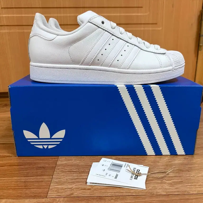 [BUNJANG] Adidas Superstar All White Sneakers / 거의새상품) 255 아디다스 슈퍼스타 올흰