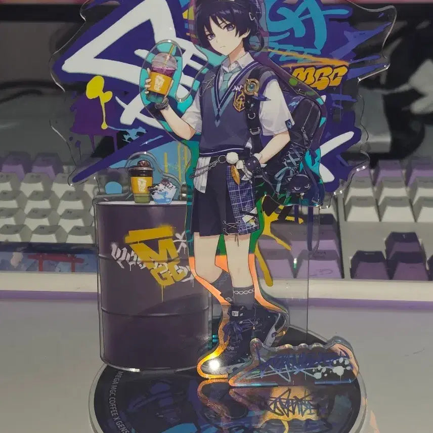 [BUNJANG] Mega Coffee Bang-rang-ja Acrylic Stand / 메가커피 방랑자 아크릴스탠드