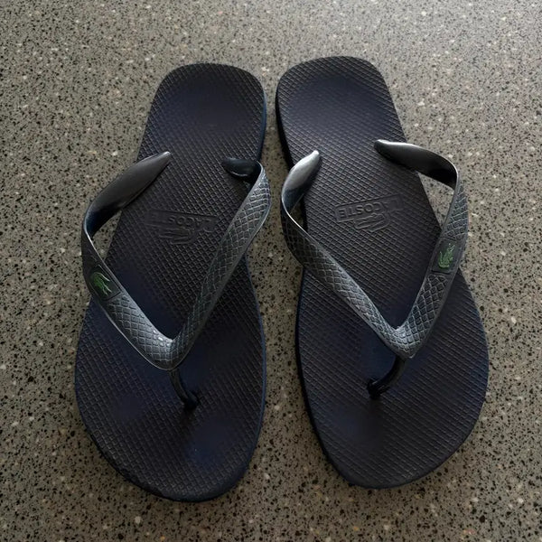 [BUNJANG] Lacoste Navy Flip-Flops Sandals / 라코스테 네이비 쪼리 슬리퍼