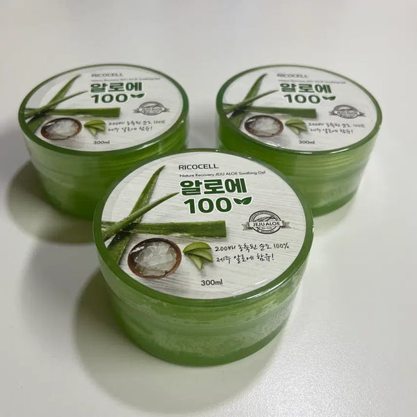 [BUNJANG] Ricocell Lyocell Nature Recovery Jeju Aloe Soothing Gel (3 Pack) / (새상품) 리코셀 네이처 리커버리 제주 알로에 수딩 젤 3개