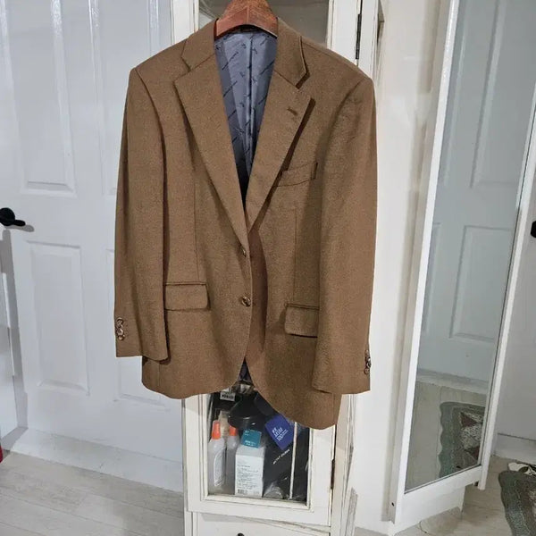 [BUNJANG] 100% Italian Wool Men's Jacket - Brown / 이태리모 100 남성 자켓 브라운