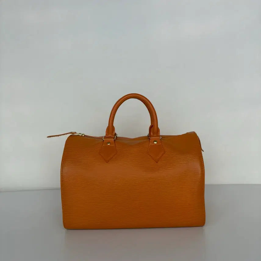 [BUNJANG] Louis Vuitton Epi Speedy 30 Mandarin Orange Tote Bag / 정품 루이비통 에삐 스피디 30 만다린 오렌지 토트백
