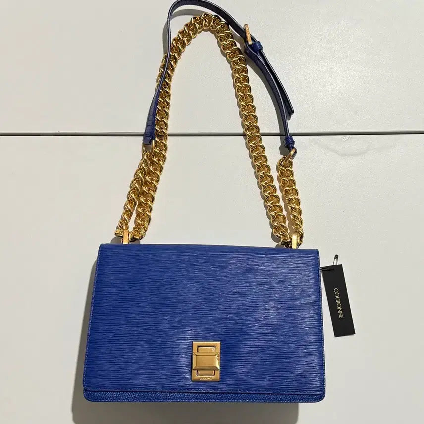 [BUNJANG] Couronne Blue Shoulder Bag / 쿠론 블루 숄더백