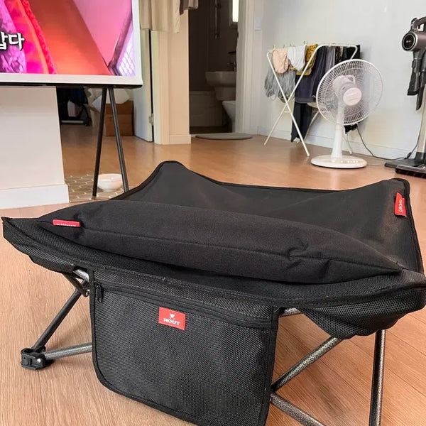 [BUNJANG] Hout Pet Hammock Camping Chair - Black (Medium, Includes Carrying Bag) / 하웃 강아지 캠핑 의자 해먹 M (전용가방 포함)