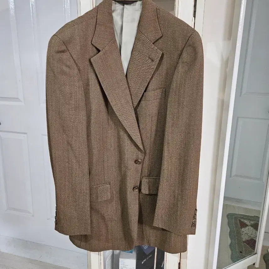 [BUNJANG] Paul Stuart 100% Wool Suit Jacket Brown Size 105 / 폴스튜어트 양모100 정장 재킷 브라운 105