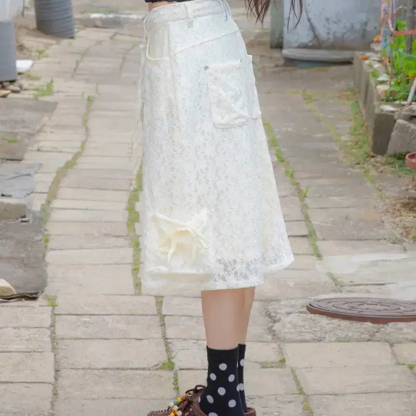 [BUNJANG] Lunakiif Mocokasumi Lace Bermuda Pants / (택포)루나키후 모코카스미 레이스 버뮤다 팬츠