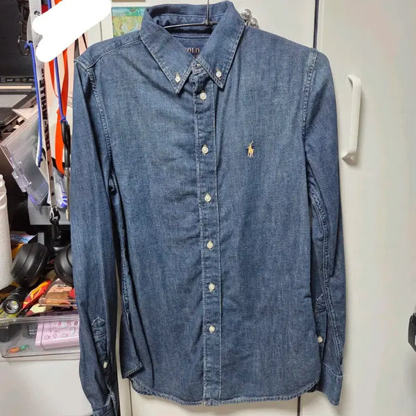 [BUNJANG] Polo Custom Fit Denim Shirt Size S New / 폴로 커스텀핏 데님셔츠 사이즈 S 택 O 새상품
